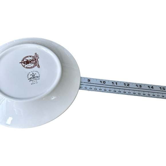 Pipestone Cow Camp Salad Plates 8" Western Cowboy Saddle Buckeye Blake Lot of 3 - Picture 6 of 6